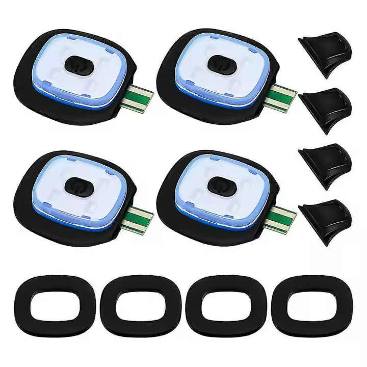 Usb Rechargeable Light For Led Knit Beanie Hat, 4 Pieces, Strong Medium And Weak Light Mode Led Hat - 1