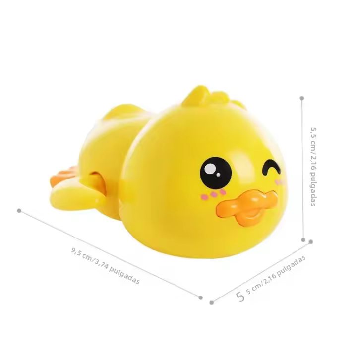 Juguete De Baño Animal Encantador Reloj De Manivela Para Piscina Y Bañera Juguete Flotante De Pato Para Niños De Preescolar Y Bebés - 1