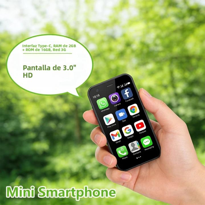 Smartphone ONEMYTH XS15 Mini 3-Inch Screen Android Dual SIM Compact Phone Play Store 2 MP Rear Camera 0.3MP Front Camera