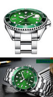 Reloj De Mezquita De Lujo Para Hombre FNGEEN 9001 Con Torbión Esqueleto Acero Inoxidable Automático Luminoso Fecha Diamante Resistente Al Choque - details 7