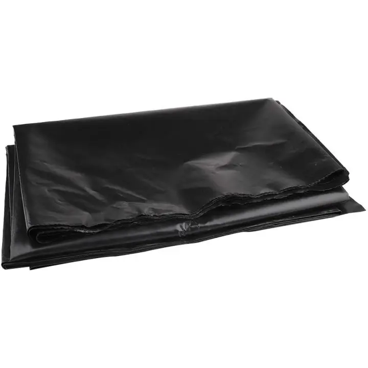 Revestimiento de estanque de goma suave precortado negro para estanques de carpa, fuentes y jardines de agua 9,8*9,8 pies negro 3x3 m. - 1