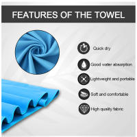 Toalla Deportiva De Microfibra 2PC/Set Absorbente Y Ultra Suave Toalla De Gimnasio Compacta Para Viajes Secado Rápido - details 7