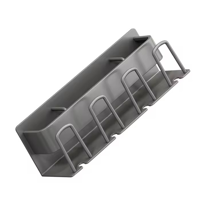 Soporte para Pendientes de dientes, estante sin Perforaciones, montado en la comparación, de Espacio Ahorro, colgador de Pendientes de dientes Eléctrico, accesorios de baño, Gris, 4 - 1