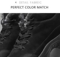 Botas De Nieve Para Hombre Invierno Con Pelo De Zorro Zapatos Deportivos Al Aire Libre 2023 Nuevo Calzado Cálido Para Hombre Botines Botas Hombre - details 8