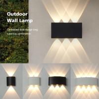 Luz De Pared LED Para Exteriores E Interiores 2W 4W 6W 8W 10W AC85-265V Blanca Negra Moderna Para Jardín Dormitorio Pasillo - details 0