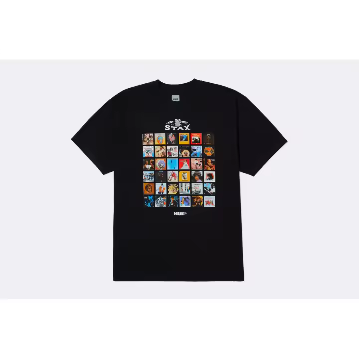 HUF Camiseta negra de manga corta Stax Soulsville USA para Hombre - 1
