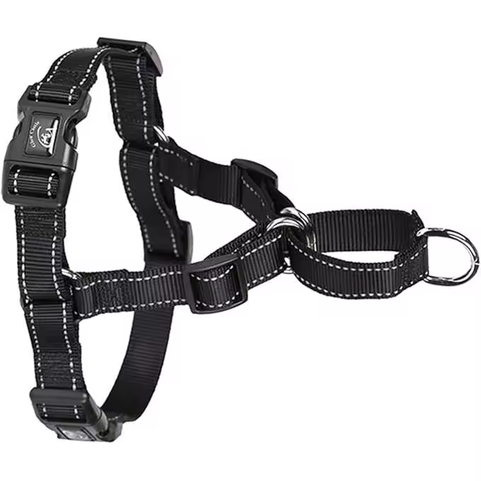 Verde Arnés para Perros de Nylon Chaleco Reflectante para Perros Medianos Grandes Negro Mediano - 1