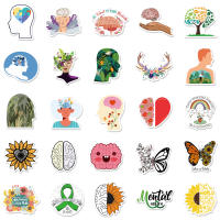 50PCS Pegatinas De Salud Mental Trendy Para Laptop Maleta Heladera Y Más Resistentes Al Agua Para Adolescentes Adultos Niños Amigos - details 3