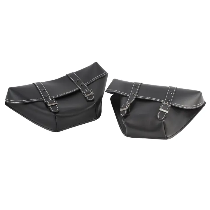 Bolsa Lateral De Motocicleta De Cuero PU Clásico Bolsa Herramientas Para Universal Cafe Racer Honda CB Custom Estilo Japonés - 1