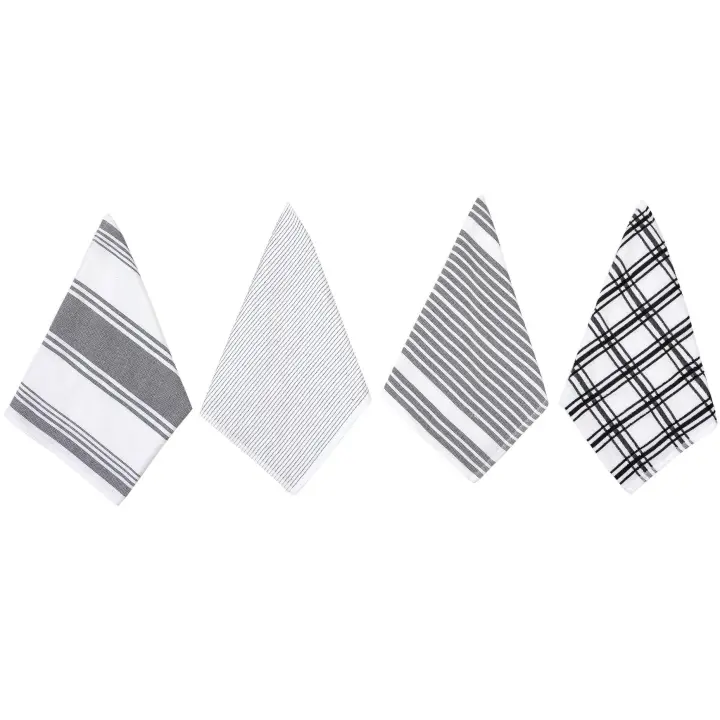 Pack de 4 Paños de Cocina Medida de 40x70 cm, Tejido 100% Algodón Toallas de Cocina de Dhestia Home - 1