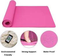 Esterilla de gimnasia, yoga, fitness, antideslizante, para entrenamiento, deportes, giros y Pilates, con Correa para el hombro, 183x61x0,7 cm - details 3
