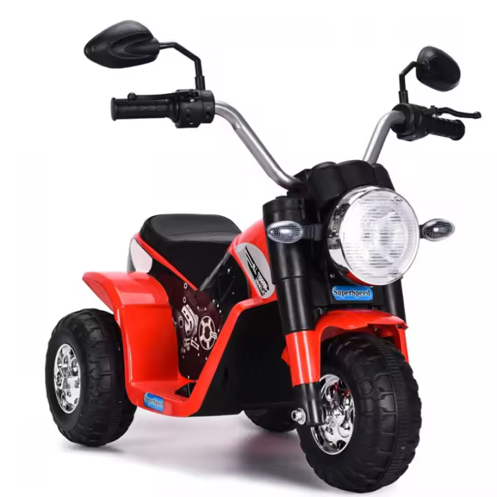 Mini Chopper 6v , pequeña moto eléctrica con batería 6v de policía, con música y luces, perfecta desde los 2 años - 1