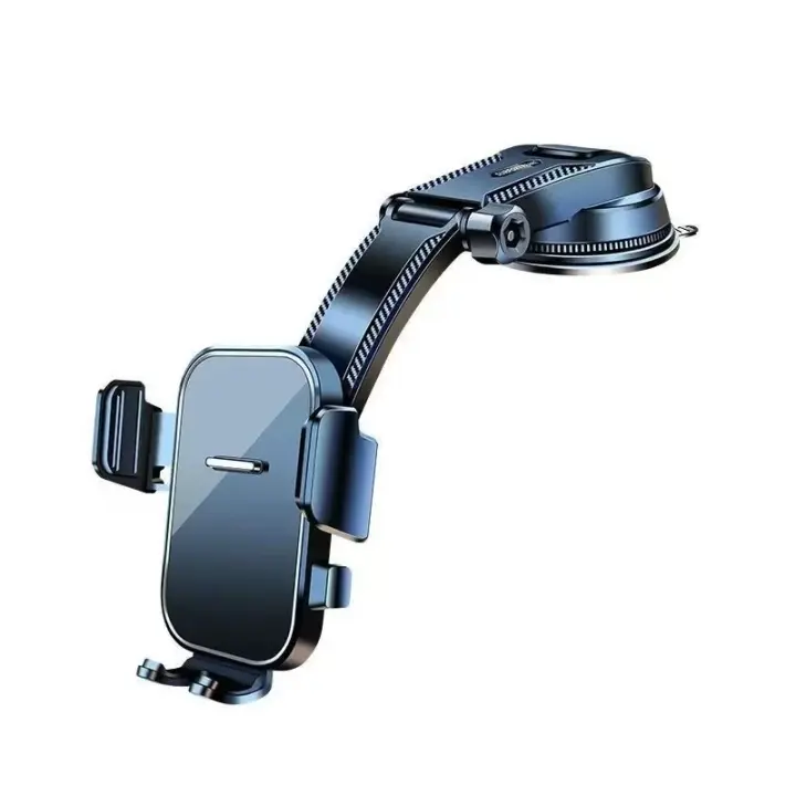 Soporte De Teléfono Móvil Universal Para Coche Montaje En Tablero Con Ventosa Accesorios De Soporte De Teléfono ABS Negro - 1