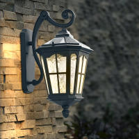 Lámpara de pared solar Retro Para Exterior, impermeable, para Jardín, Villa, lámpara de pared exterior, balcón, pasillo, Puerta, lámpara de Jardín (Baja, solar + Energía,) bronce de Doble, Una lámpara, Cuatro Colores, Chalet/Patio/Comunidad - details 5