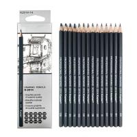 Set De 14 Lápices De Dibujo Ultra Fina Línea Marcador Negro Boceto 6H 4H 2H HB B 2B 3B 4B 5B 6B 7B 8B 10B 12B Marcadores De Arte De Línea Fina - details 1