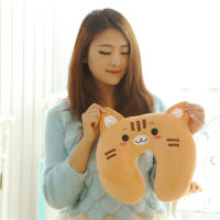 Almohada De Viaje Para Cuello En Forma De U Suave Y Confortable De Peluche Para Niños Y Adultos Oficina Cojín De Descanso - details 4