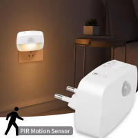 Lámpara Nocturna LED Con Sensor De Movimiento Inteligente EU Plug 220V Para Sala De Estar WC Pasillo Escalera Cocina Dormitorio - details 0