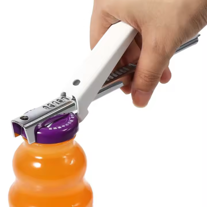 LMETJMA Abrebotellas Ajustable De Acero Inoxidable Eliminador De Sellado De Botella Multifuncional Ecológico KC1016-1 - 1