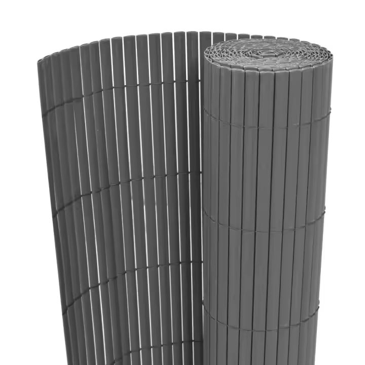 vidaXL Valla de jardín de doble cara gris 90x300 cm - 1