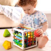 Juguete Educativo Montessori Para Bebés De 1-2 Años Juego De Aprendizaje Sensorial De Formas Adecuado Para Niños Y Niñas - details 0