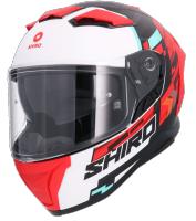 CASCO SHIRO ALPHA RACER ONE ROJO MATE - details 1