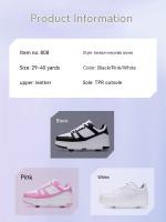 Zapatos De Rollers Para Niños Y Niñas Con Cuatros Ruedas Zapatillas Deportivas Al Aire Libre Para Niños Y Niñas a Prueba De Agua Transpirables De Cuero - details 3