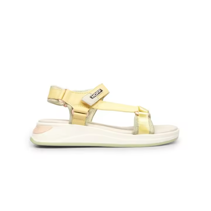 Sandalias Planas Hoff Bimini Mujer Amarillo - 1