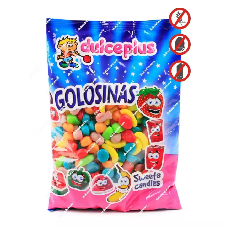 Dulceplus Mini Frutas Brillo 1 kg - 1