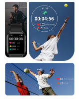 monitoreo Bluetooth Y28 HD AMOLED metal ultra delgado 1.7 música llamada salud smartwatch - details 12