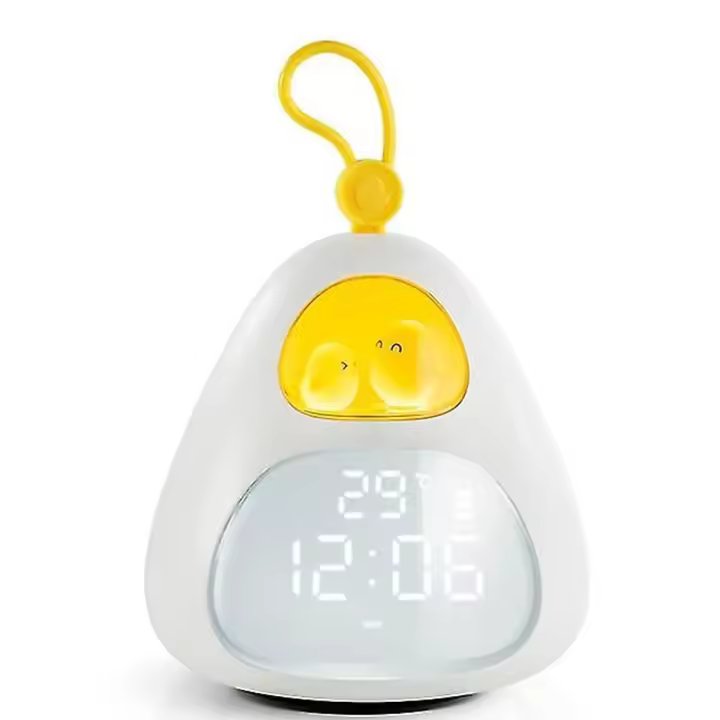 Luz de reloj de Nido de Pájaro, reloj despertador para niños de dibujos animados para estudiantes, luz nocturna inteligente - 1