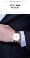 Reloj De Cuero Negro Para Hombre Estilo Casual Y Negocios Resistente Al Agua 3Bar Calendario Movimiento De Cuarzo Deportes Reloj De Pulsera Top Para Chicos - details 9