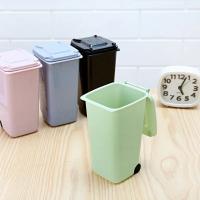 Mini Papelera De Escritorio En Plástico De 4 Colores Con Tapa Estuche De Almacenamiento Para Basura Pequeño Para Sala De Estar Y Mesa De Café - details 0