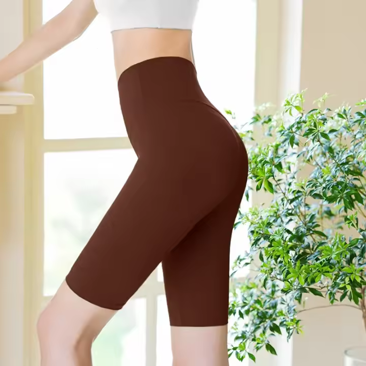 Leggings De Yoga Verano Cintura Alta Levanta Glúteos Transpirables Secado Rápido Pantalones De Running Deportivos Ciclismo Shorts De Fitness Para Mujer - 1