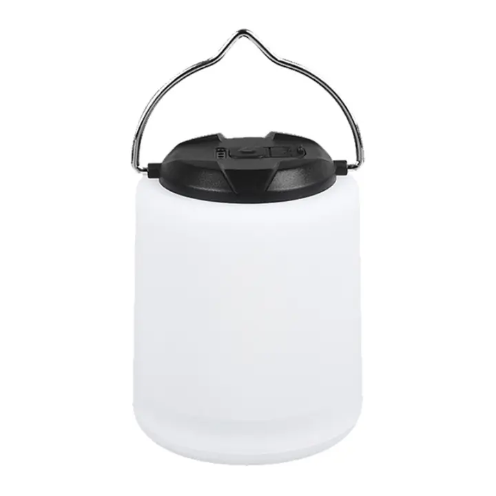 Luces de camping recargable, Luces de camping LED recargable-Luz Amarilla Cálida, 3 Modos Brillo ajustable, 1 Badería de Lara duración, 1PC impermeable lámpara De Tienda portátil - 1