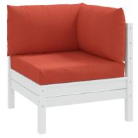 vidaXL Cojines para sofá de palets 3 uds tela melange en color Beige/Gris claro/Antracita y más | acolchados duraderos para sofás de jardín terraza exterior - details 4