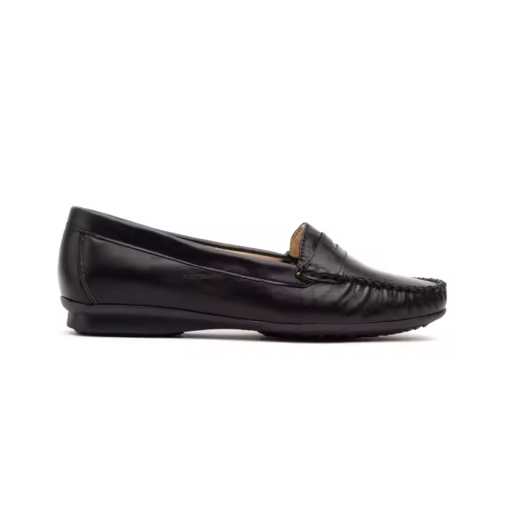 Mocasines de piel negros by Par y Medio Piel Microfibra transpirable y termoreguladora Piel - 1