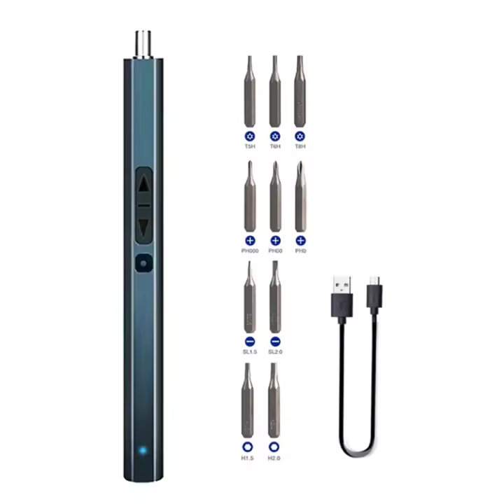 Destornillador Eléctrico Portátil Manual Y USB Recargable Mini Destornillador Magnético Para Reparación Con Herramientas De Fijación - 1