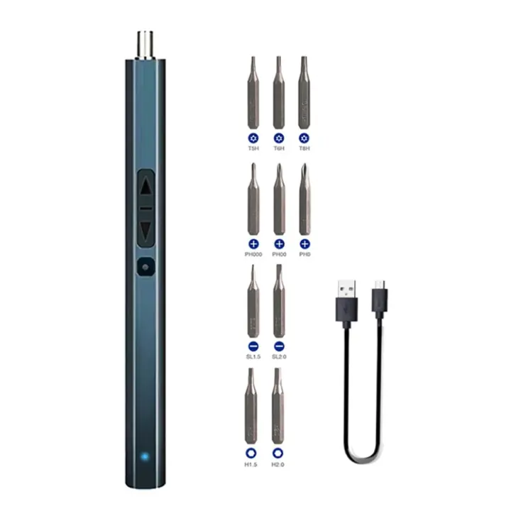 Destornillador Eléctrico Portátil Manual Y USB Recargable Mini Destornillador Magnético Para Reparación Con Herramientas De Fijación - 1