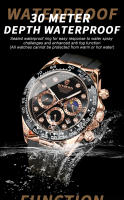Reloj De Pulsera Deportivo Militar De Lujo Para Hombre Chronógrafo Luminoso Fecha Cuarzo Reloj Popular Masculino BINBOND - details 14