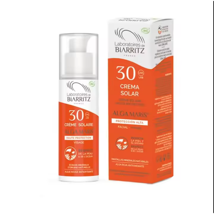 Crema Solar Facial Bio SPF30 Alga Maris - Laboratories de Biarritz - 1