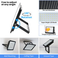 Lámpara De Pared Exterior LED Para Jardín Proyector De Luz De Inundación Reflector IP66 Aluminio 10W 20W 30W 50W 100W Para Calle - details 4