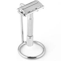 Palo De Afeitar De Metal Para Hombres Soporte Para Cepillo De Afeitar Base Para Cuchillo Plata Cromada Kit De Limpieza De Barba Fácil De Transportar - details 8