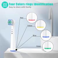 Cabezales de recambio para cepillos de dientes eléctricos profesionales, recambio de cabezales Precision Clean Brush compatible con 7000/Pro 1000/9600/ 5000/3000/8000 (pack de 16), mediano, blanco,Envío rápido - details 2