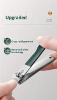 Set De Manicura Para Hombres Con Estuche Portátil De Cuero Y Archivo De Uñas Nano Kit De Cuidado De Uñas Y Tendones Verde - details 5