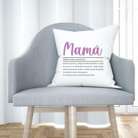 Cojín Personalizado Definición de Mamá con Relleno - Día del Padre, Día de la Madre, Cumpleaños, Aniversario, Comunión, Navidad, San Valentín - details 0
