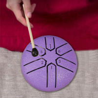 Bombo De Lengua De Acero De 3 Pulgadas 6 Tonos Instrumento De Percusión Para Yoga Y Meditación Con Palo De Tambor Mini Handpan Para Exteriores - details 5