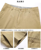 Shorts De Algodón 100% Para Hombre De Longitud Media Marca Clásica Ropa Cómoda Shorts De Playa Pantalones Cortos Rectos Cierre De Cremallera - details 9