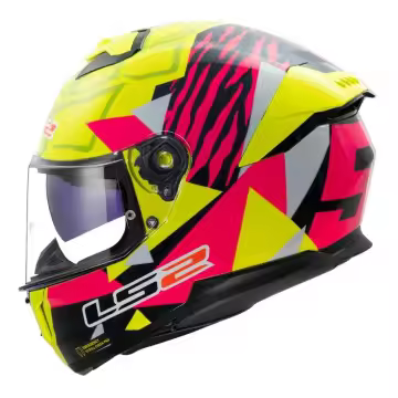 Casco Intregal LS2 FF808 STREAM II TIGER H-V AMARILLO ROSA - 22.06 168083144 - 1