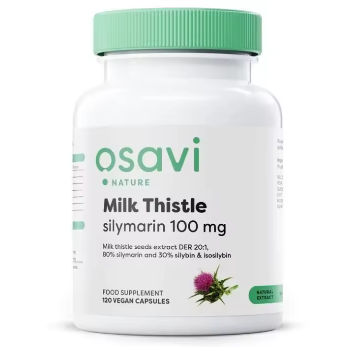 OSAVI Cardo mariano, Silimarina 100 mg (120 cápsulas). - 1