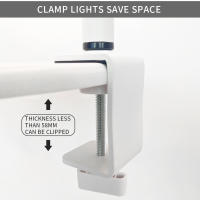 Andoer HD-M3X Luz De Video LED De Anillo De Escritorio Con Forma De Media Luna 3000K-6000K Dimmable Para Belleza Salon Maquillaje Streaming Vivo - details 9